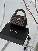 Сумка Chanel Kelly Bag шоколадний (Premium)