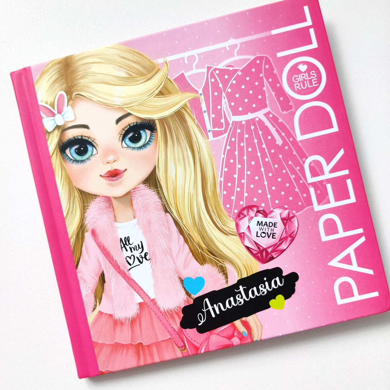 Розмальовка Art studio of Happines Паперові ляльки Анастасія, 21 сторінка 14х14 см, фото 1