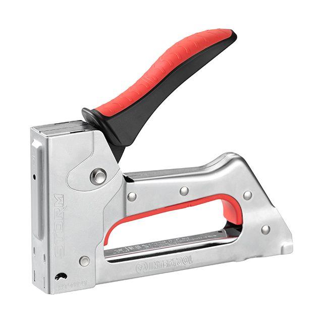 Степлер будівельний під скобу 11,3×0,7×4-10 мм, металевий корпус, STORM INTERTOOL RT-0121, фото 1