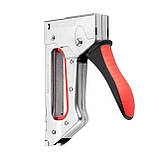 Степлер будівельний під скобу 11,3×0,7×4-10 мм, металевий корпус, STORM INTERTOOL RT-0121, фото 2