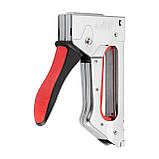 Степлер будівельний під скобу 11,3×0,7×4-10 мм, металевий корпус, STORM INTERTOOL RT-0121, фото 5