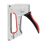 Степлер будівельний під скобу 11,3×0,7×4-10 мм, металевий корпус, STORM INTERTOOL RT-0121, фото 7