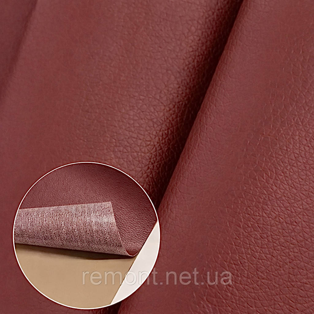 Екошкіра самоклеюча в рулоні 70×200 см «Бордова» | Для ремонту меблів, диванів, авто,та інше, фото 1