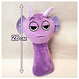 М'яка іграшка Sprunki Дерпл 28 см плюшева іграшка монстр фіолетовий монстр іграшка для дітей, фото 2
