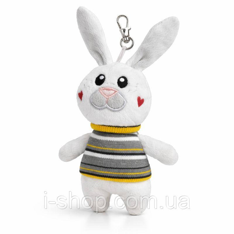Брелок зайчик м’яка іграшка брелок зайчик м’який брелок 17см Tigres для рюкзака та ключів Україна, фото 1