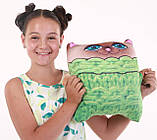 М'яка іграшка подушка Котик Зяблик 30х35 см затишна українська іграшка для дітей і сну від ТМ Цацкі-Пецкі, фото 2