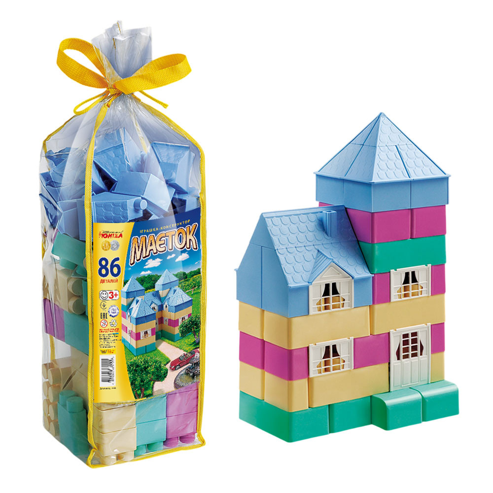 Конструктор МАЄТОК (86 дет.) пастельний, фото 1
