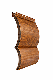 Блок хаус металевий сайдинг золотий дуб 3Д