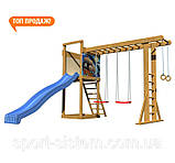 Спортивно-ігровий майданчик No15 для вулиці дітям недорого купити в Києві Україна на дачу, фото 2