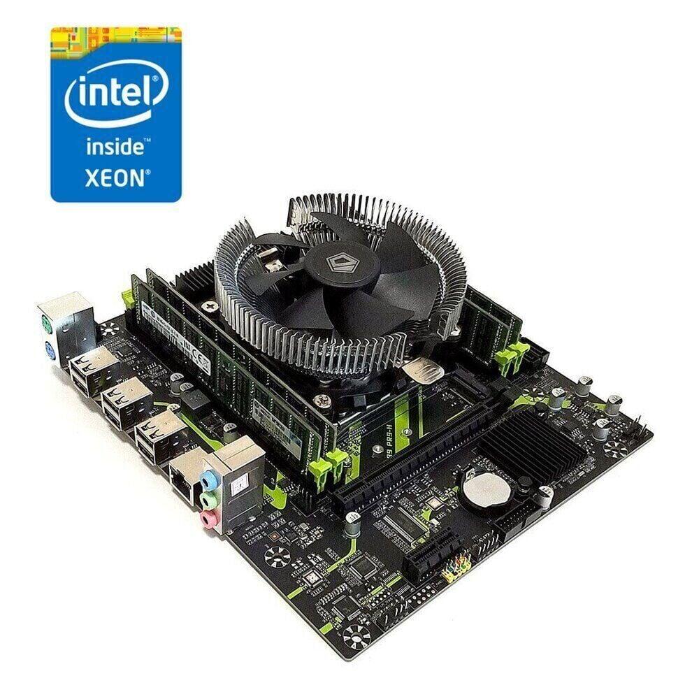 Комплект: Материнська плата Machinist X99 PR9-H (Unlock Turbo Boost) / LGA2011-3 / Intel Xeon E5-2630 v3 (8 (16) ядер по 2.4 - 3.2