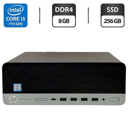 Комп'ютер HP ProDesk 600 G3 SFF/ Core i5-7500/ 8 GB RAM/ 256 GB SSD/ HD 630, фото 1