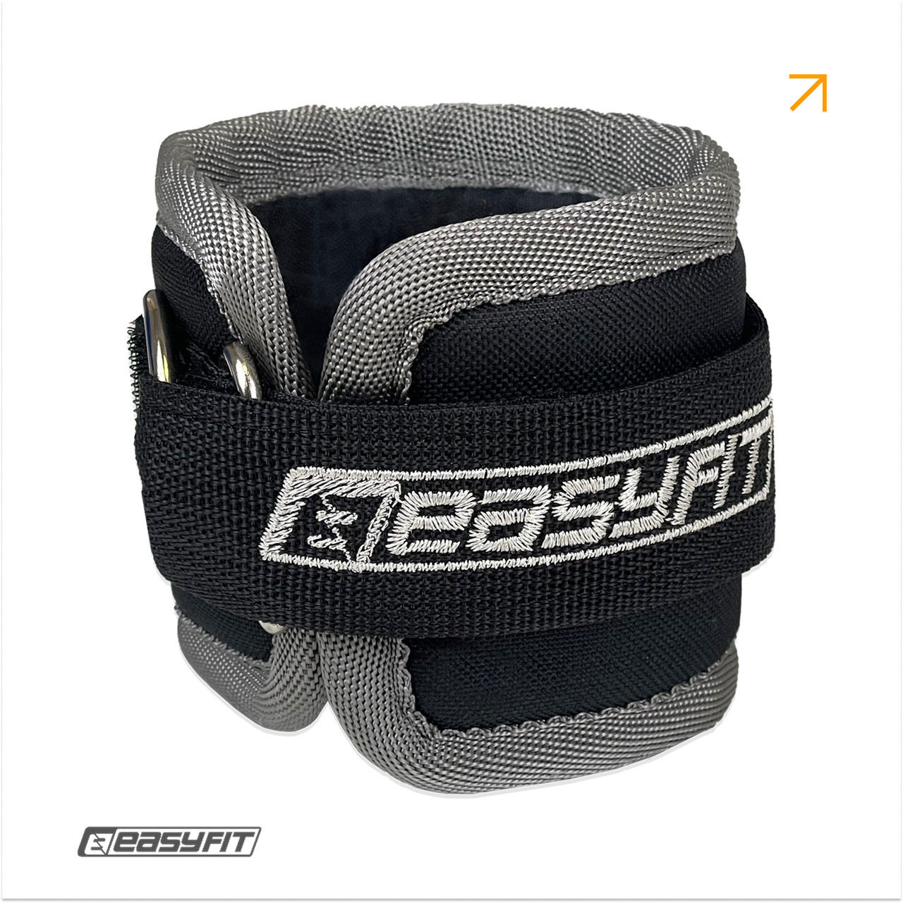 Манжета EasyFit чорна для тяги на тренажері Бубновского, фото 1