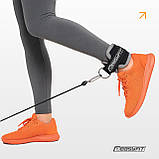 Манжета EasyFit чорна для тяги на тренажері Бубновского, фото 6