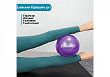 М'яч для пілатеса EasyFit 25 см фіолетовий, фото 2