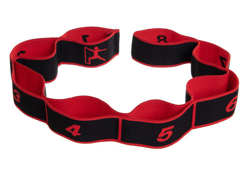 Еспандер стрічка EasyFit з петлями для тренувань червоний (HARD), фото 1