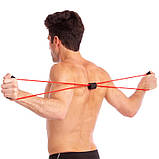 Еспандер EasyFit вісімка трубчастий рожевий, фото 2