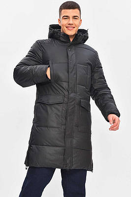 Куртка чоловіча єврозима напівбатальна чорного кольору 209361T Безкоштовна доставка