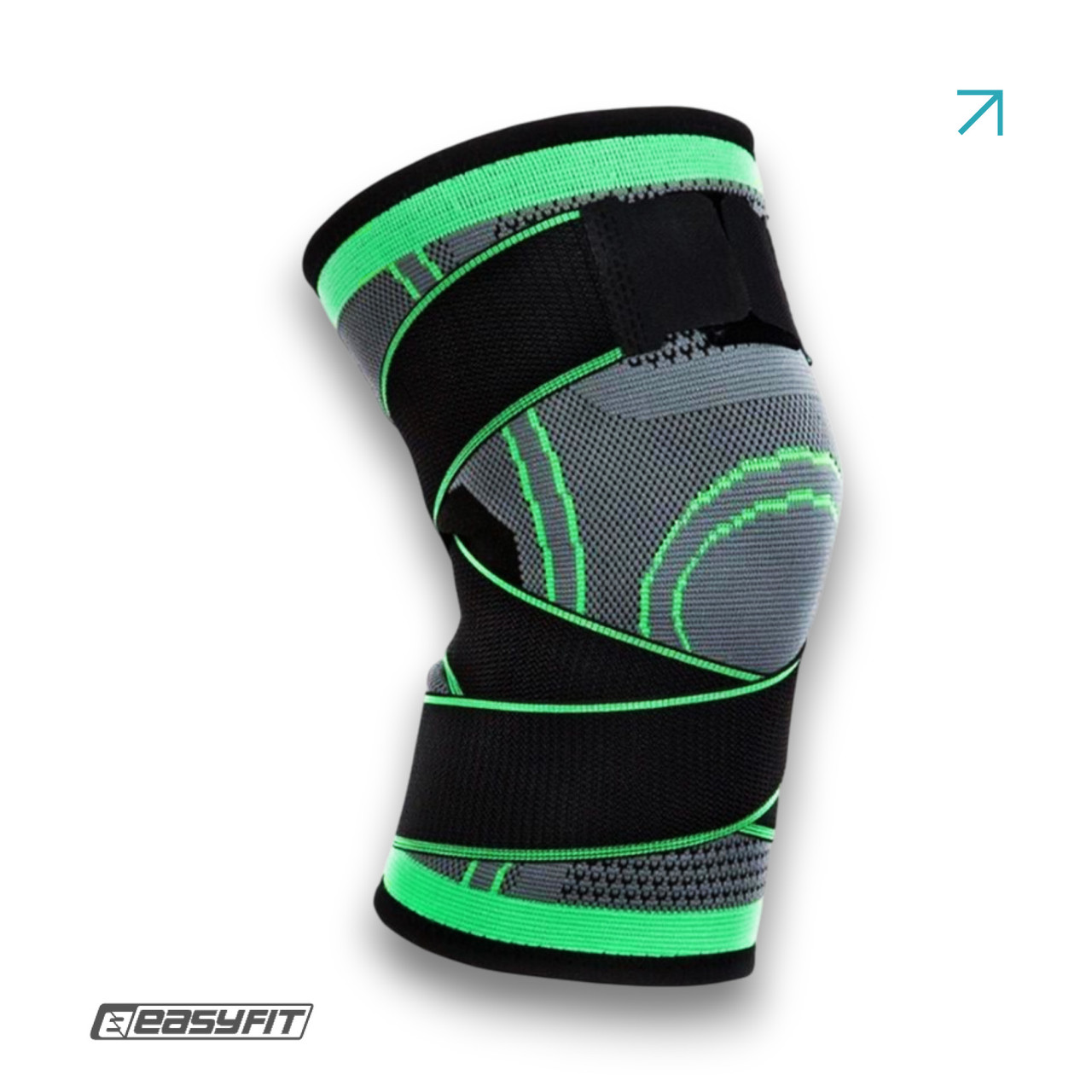 Компресійний наколінник EasyFit з ременями  (S), фото 1