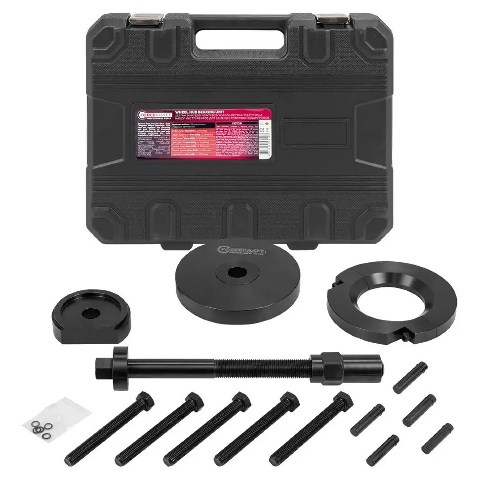 Набір інструментів для заміни ступичних підшипників 28 пр. (Citroen, Opel, Peugeot, Toyota) FORCEKRAFT FK-913T2M, фото 1