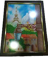 Б/У Картина бісером у рамці 13х18