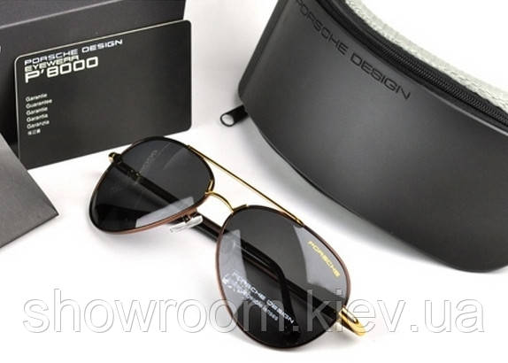 Сонцезахисні окуляри в стилі Porsche Design c поляризацією (p-8510 copper)