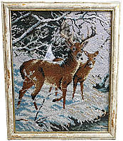 Б/У Картина Бісером у рамці 34х36 см