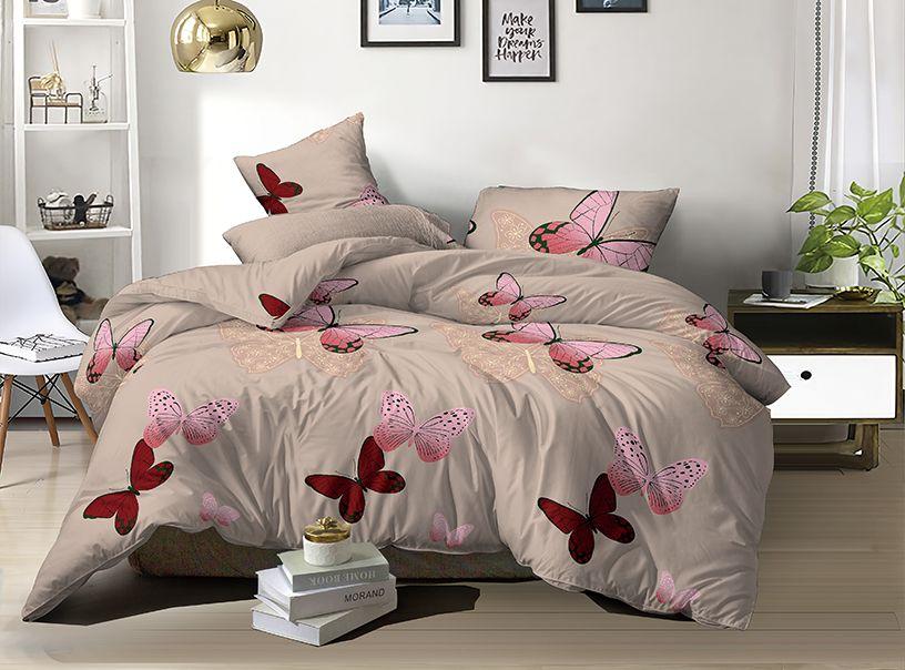 Комплект постільного бязь №пл572 Полуторний 150х220