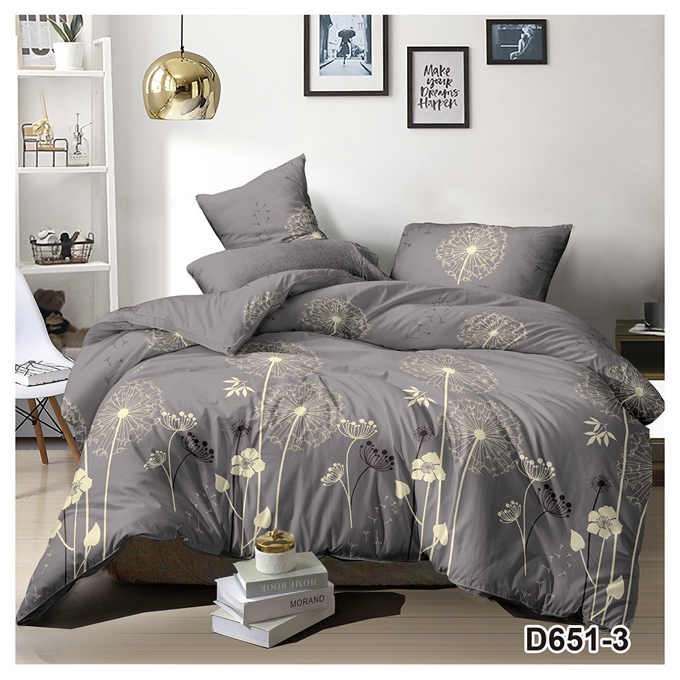 Комплект постільного бязь №пл580 Євро 200х220