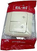 Розетка вимикач рамка Б/К EL-Bi ZIRVE 07