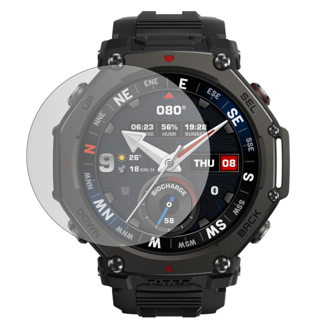 Захисне скло для смарт-годинника Amazfit T-Rex 3 Pro 48mm