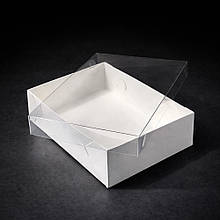 Коробка для макаронс, десертів 230х150х60 мм (10 шт.) з прозорою кришкою