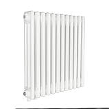 Радіатор Warm Well Column 3 575x560 (Білий RAL 9016 Підкл.низ.), фото 2