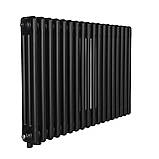 Радіатор Warm Well Column 3 575x830 (Чорний RAL 9005M Підкл.низ.), фото 3