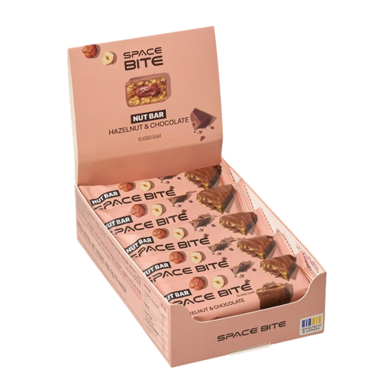 Space Bite Nut Bar - 10x40g (Hazelnut & Chocolate), фото 1