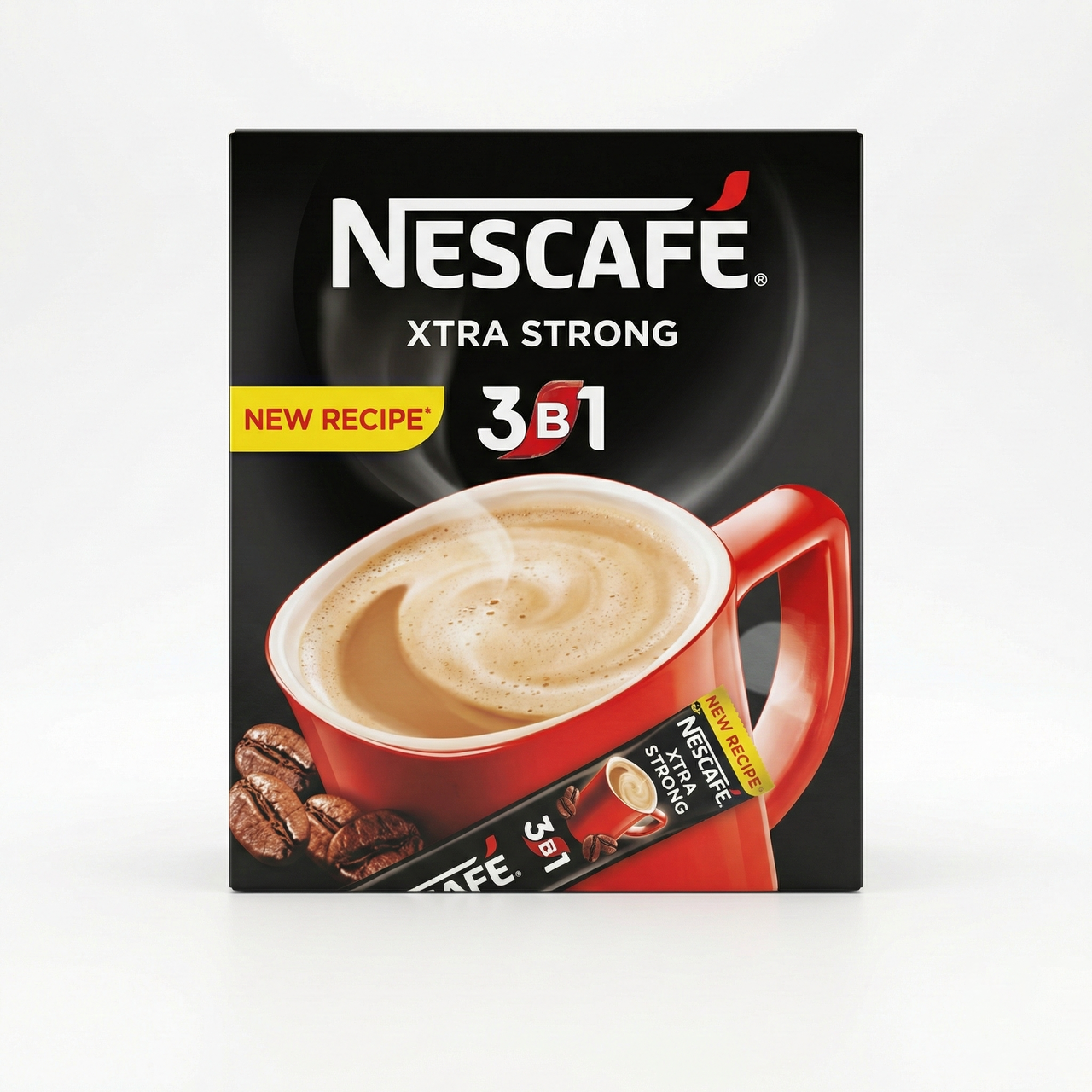 Кава 3в1 Nescafé Xtra Strong 20 шт (упаковка) | Екстра міцна кава, Оновлена рецептура, Максимальна енергія, фото 1