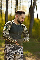 Лонгслів чоловічий "Velcro" хакі-піксель