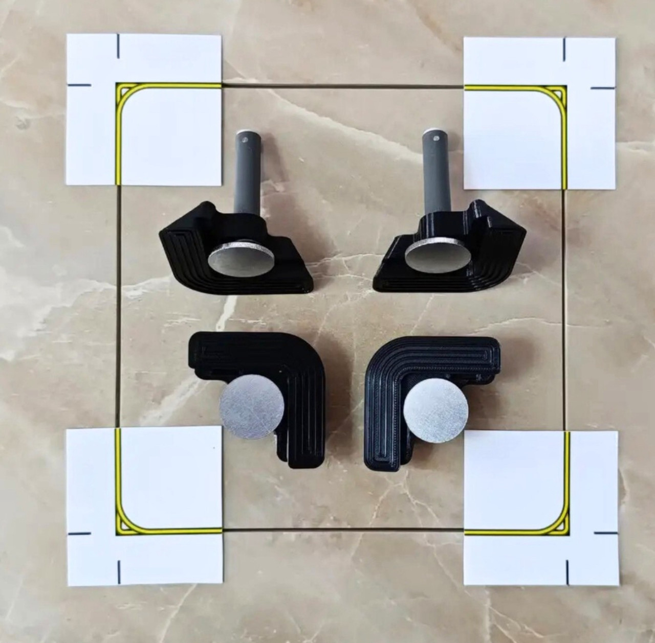 Набір для люків прихованого монтажу з відкидним механізмом (4шт в наборі), фото 1