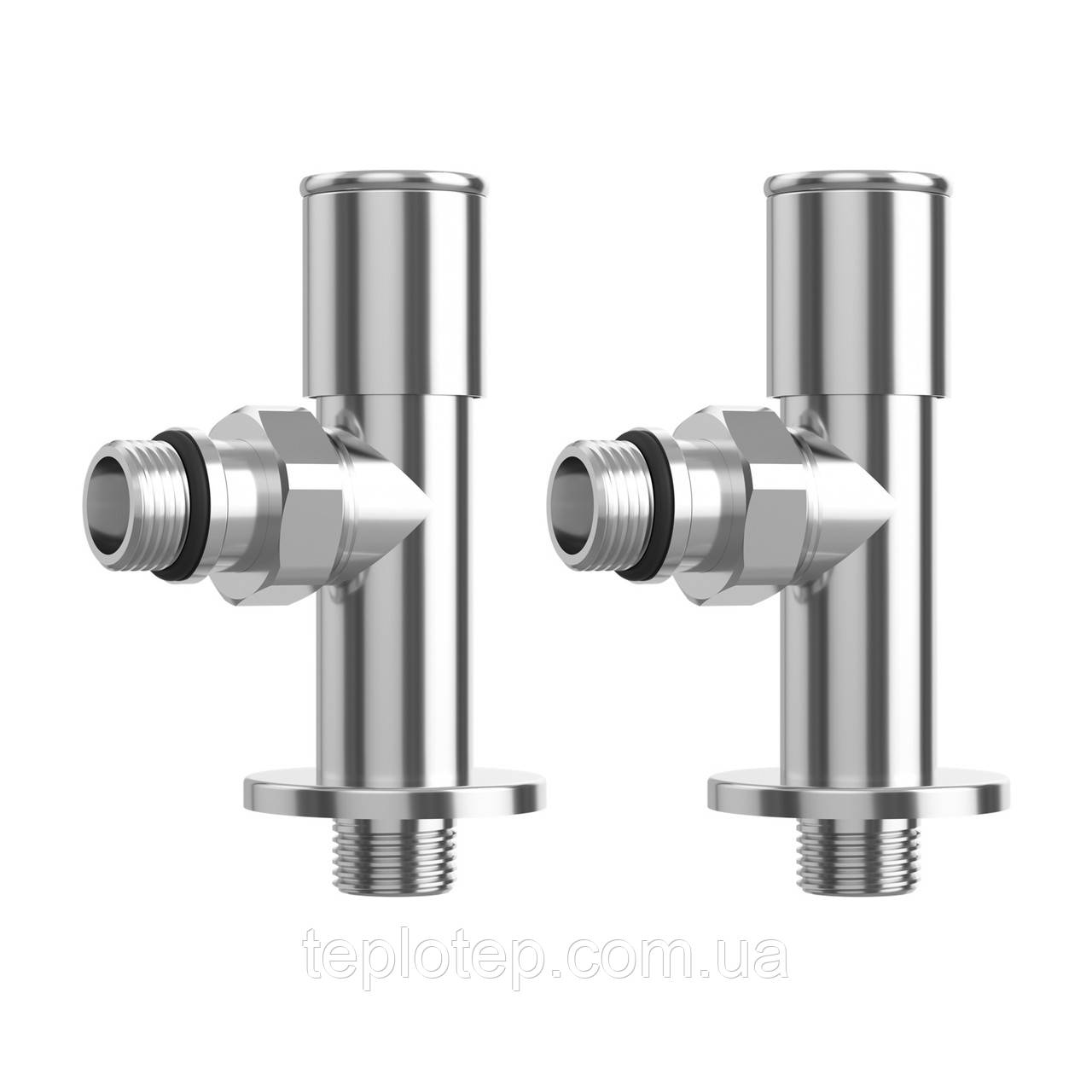 Крани подовжені Rastas для радіаторів та рушникосушок хром, фото 1