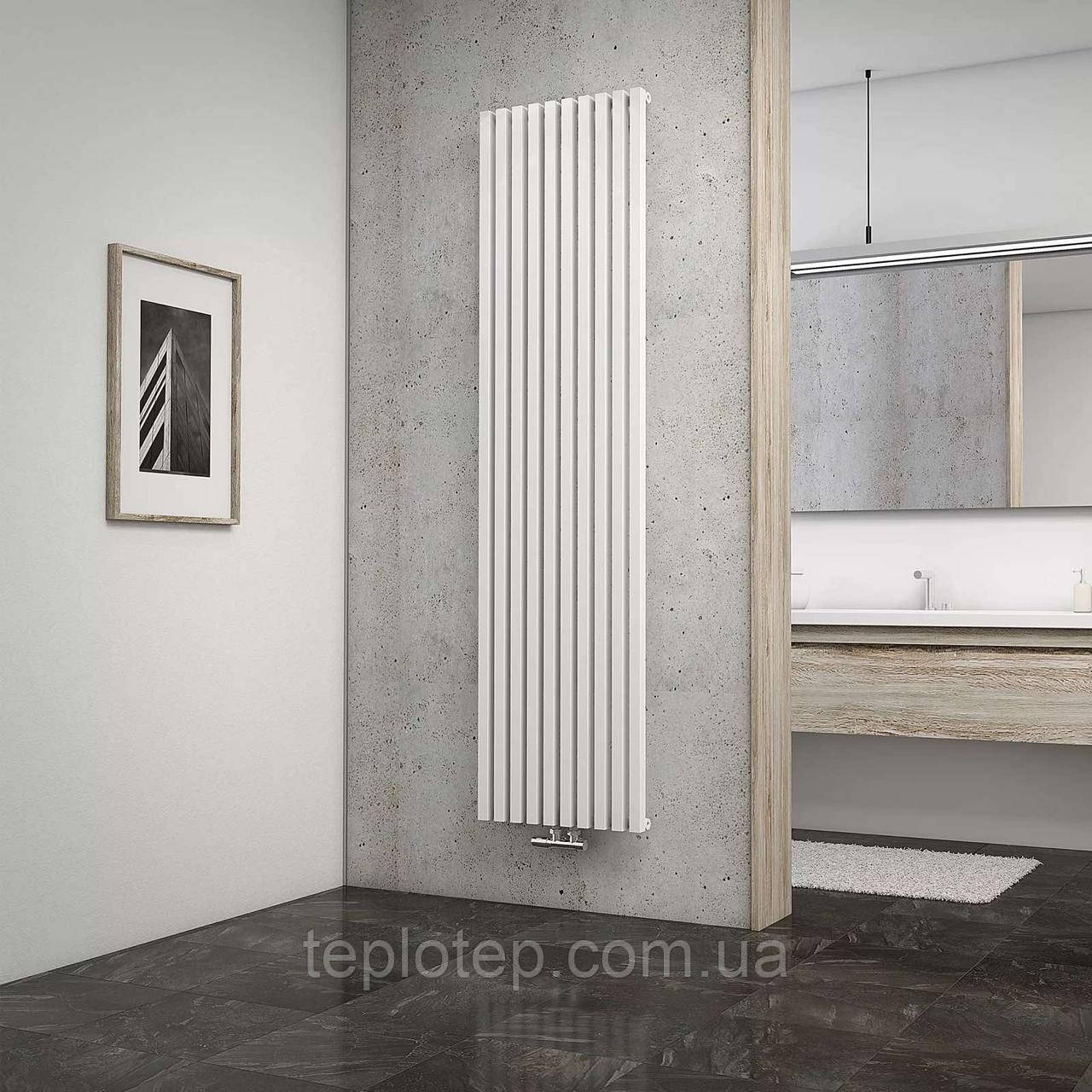 Paola 1 White 1800/460 мм 1100 Вт вертикальний радіатор RR-PO1800460SW, фото 1
