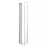 Paola 1 White 1800/460 мм 1100 Вт вертикальний радіатор RR-PO1800460SW, фото 6