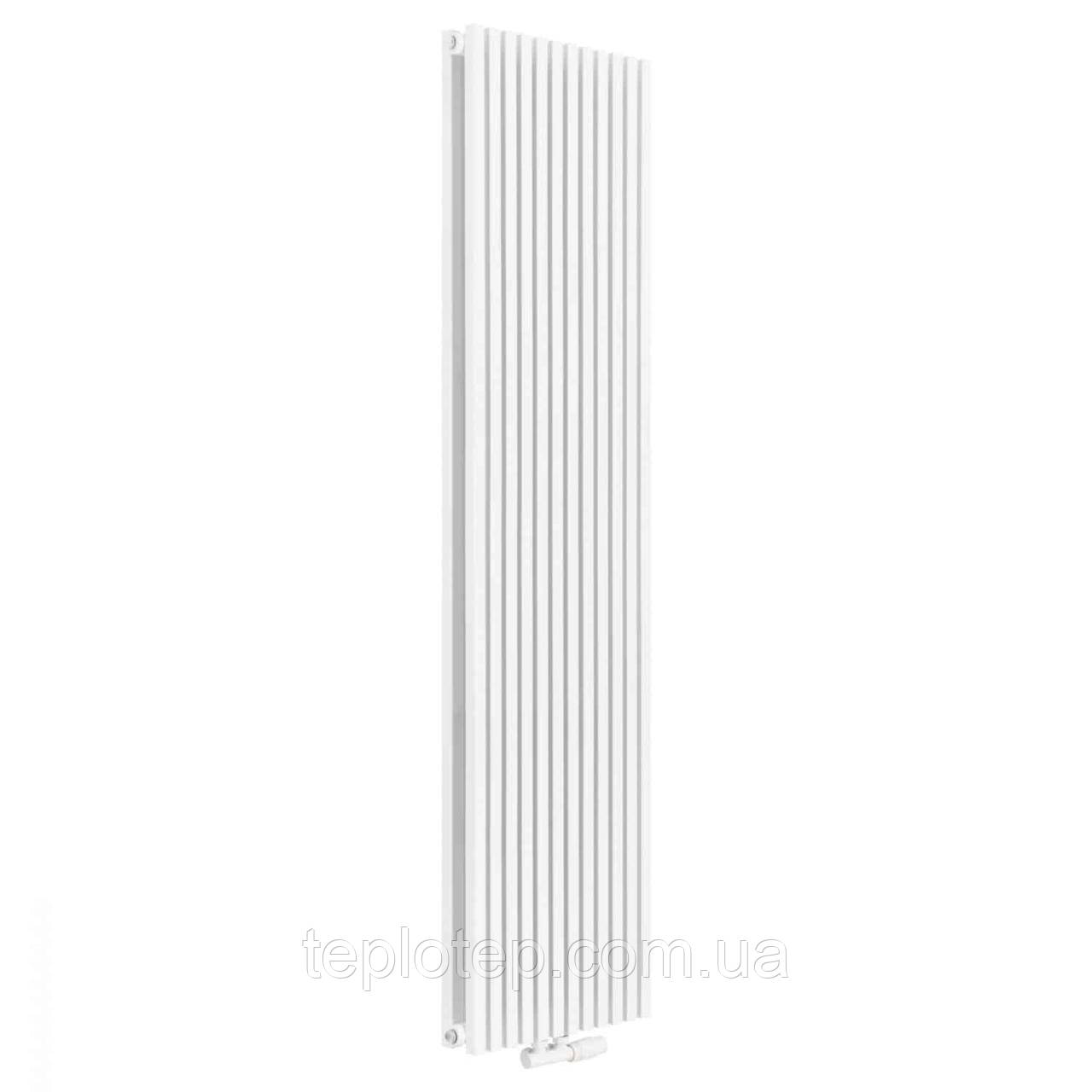 Paola 2 White 1800/460 мм 2100 Вт вертикальний радіатор RR-PO1800460DW, фото 1