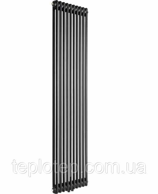 Claudia 2 Black 1800/470 мм 1400 Вт вертикальний радіатор RR-CL02-1800470B, фото 1