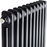 Claudia 2 Black 1800/470 мм 1400 Вт вертикальний радіатор RR-CL02-1800470B, фото 2