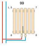 Claudia 2 Raw Metal 1800/470 мм 1400 Вт вертикальний радіатор RR-CL02-1800470RM, фото 7