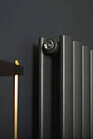 Aurora 2 Anthracite 1800/480 мм 1840Вт вертикальний радіатор RR-UT1800480DA, фото 3