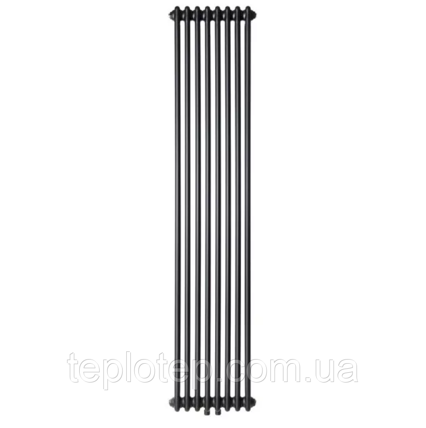 Claudia 2 Black 1800/380 мм 1200 Вт вертикальний радіатор RR-CL02-1800380B, фото 1