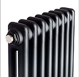 Claudia 2 Black 1800/380 мм 1200 Вт вертикальний радіатор RR-CL02-1800380B, фото 3