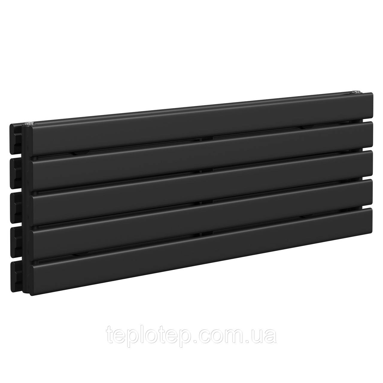 👑 Marianna 2 Black 380/1200 мм горизонтальний радіатор RR-US3801200DB, фото 1