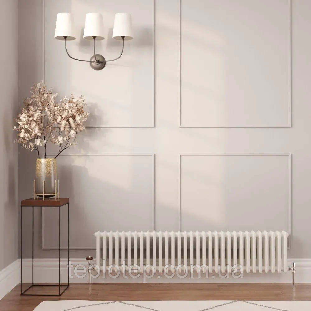 Claudia 3 White 300/1820 мм 1320 Вт горизонтальний радіатор RR-CL03-3001820W, фото 1