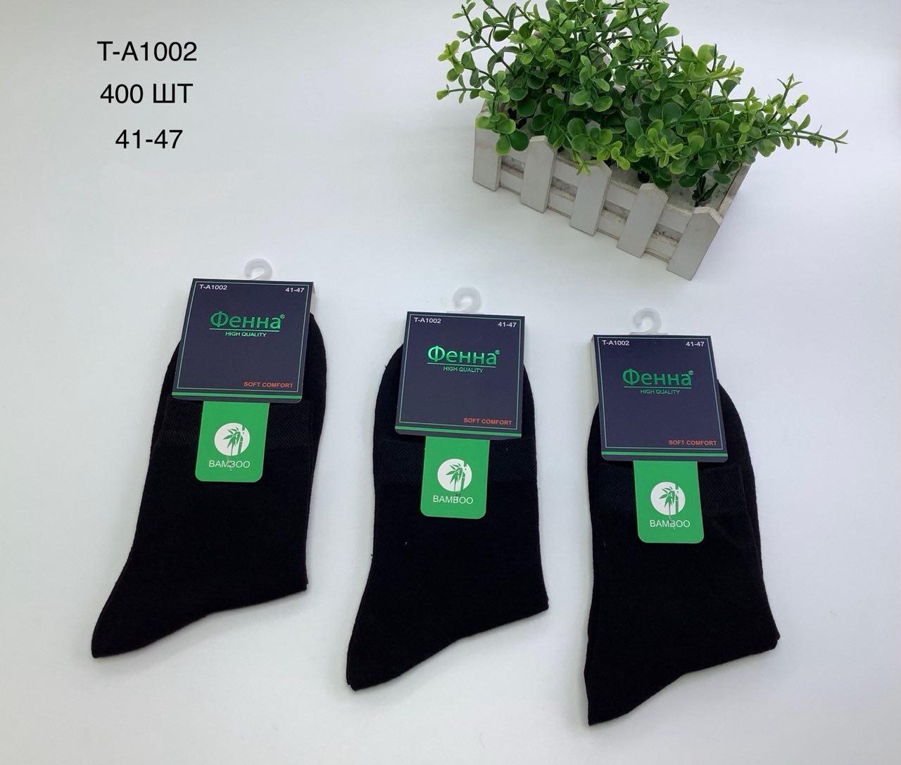 Шкарпетки чоловічі 10 пар демісезонні бавовна Фенна розмір 41-47 чорні